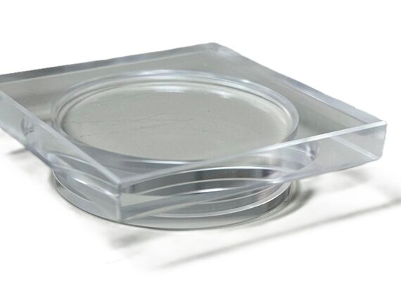 Plexiglas-Gefässdeckel mit Nut für Verschluss